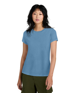 District DM104L Blue-Women's Perfect Weight Crew T-Shirt Blue