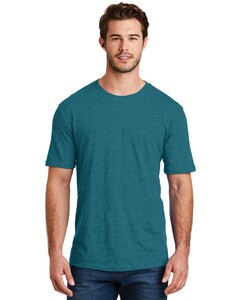 District DM108 Blue-Green-Mens Perfect Blend  Crew T-Shirt Blue-Green