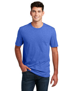 District DM108 Blue-Mens Perfect Blend  Crew T-Shirt Blue