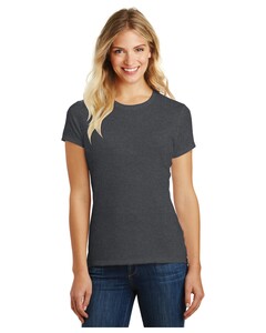 District DM108L Gray-Women's Perfect Blend  Crew T-Shirt Gray