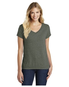 Women's Perfect Blend V-Neck T-Shirt Green District DM1190L Green