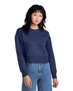Women's Perfect Weight Fleece Cropped Sweatshirt Gray District DT1105 Gray