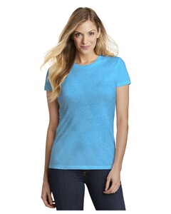Women's Fitted Perfect Tri T-Shirt Blue-Green District DT155 Blue-Green