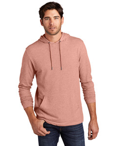 District DT571 Pink-Featherweight French Terry T-Shirt Hoodie Pink