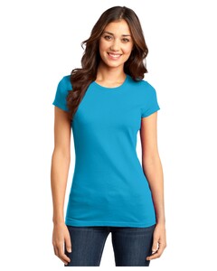 District DT6001 Blue-Women's Fitted Very Important Tee T-Shirt Blue