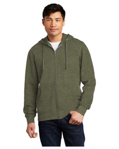District DT6102 Green-V.I.T. Fleece Full-Zip Hoodie  Green