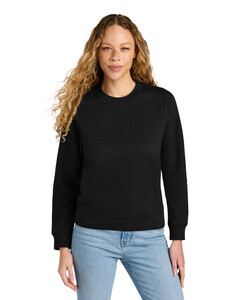 District DT6105 Black-Women's V.I.T. Fleece Crew  Black
