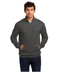 District DT6106 Gray-V.I.T. Fleece 1/4-Zip  Gray