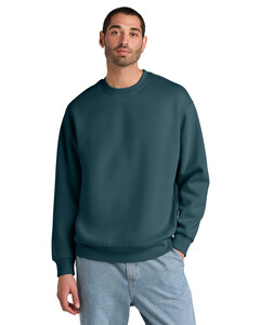District DT6154 Blue-Green-V.I.T. Heavyweight Fleece Crew Blue-Green