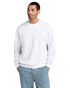 District DT6154 White-V.I.T. Heavyweight Fleece Crew White
