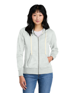 Women's Re-Fleece Full-Zip Hoodie Gray District DT8103 Gray