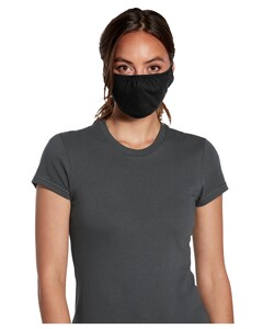 V.I.T. Shaped 3-Ply Reusable Face Mask 5-pack Black District DTMSK01 Black