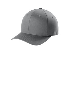 FlexFit FF5001 Gray-V-Flexfit Cotton Twill Cap Gray