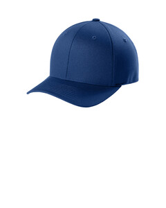 FlexFit FF5001 Blue-V-Flexfit Cotton Twill Cap Blue