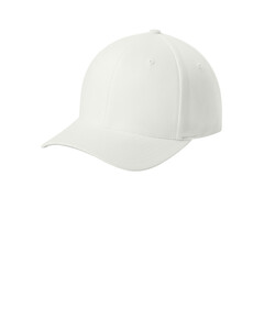 FlexFit FF5001 White-V-Flexfit Cotton Twill Cap White