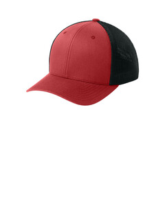 FlexFit FF6511 Red-Trucker Mesh Cap Red