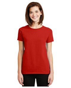 Women's 100% Ultra Cotton T-Shirt Red Gildan 2000L Red