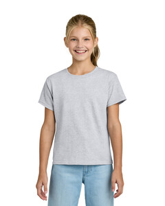 Gildan 3000B Gray-Youth Light Cotton T-Shirt Gray
