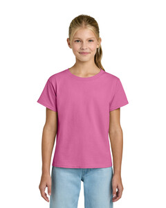 Gildan 3000B Pink-Youth Light Cotton T-Shirt Pink
