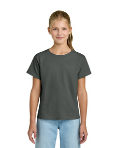 Gildan 3000B Gray-Youth Light Cotton T-Shirt Gray