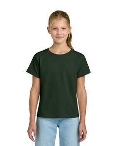 Gildan 3000B Green-Youth Light Cotton T-Shirt Green