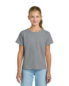 Gildan 3000B Gray-Youth Light Cotton T-Shirt Gray