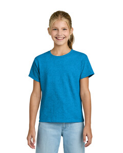 Gildan 3000B Blue-Green-Youth Light Cotton T-Shirt Blue-Green