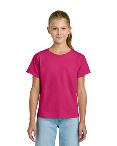 Gildan 3000B Pink-Youth Light Cotton T-Shirt Pink