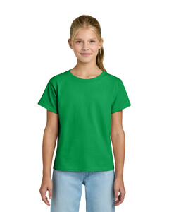Gildan 3000B Green-Youth Light Cotton T-Shirt Green