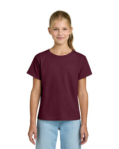 Gildan 3000B Maroon-Youth Light Cotton T-Shirt Maroon
