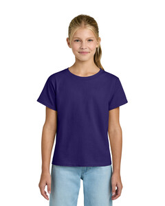 Gildan 3000B Purple-Youth Light Cotton T-Shirt Purple