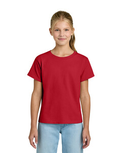 Gildan 3000B Red-Youth Light Cotton T-Shirt Red