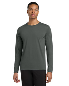 Gildan 42400 Gray-Performance  Long Sleeve T-Shirt Gray