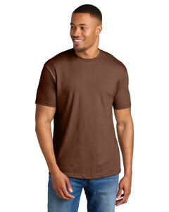 Gildan 64000CVC Brown-Softstyle CVC T-Shirt  Brown