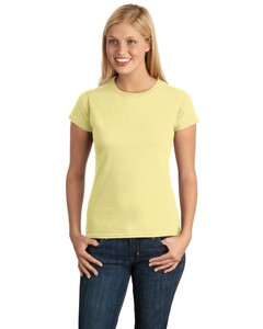 Women's T-Shirt Yellow Gildan 64000L Yellow
