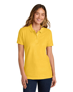Gildan 64800L Yellow-Softstyle Women's Pique Polo Shirt  Yellow