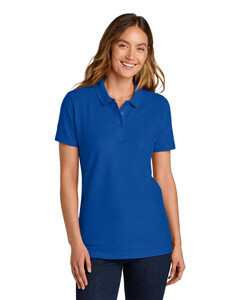 Gildan 64800L Blue-Softstyle Women's Pique Polo Shirt  Blue
