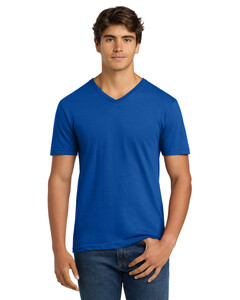 Gildan 64V00 Blue-Softstyle  V-Neck T-Shirt Blue