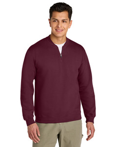 Gildan SF008 Maroon-Softstyle Midweight Fleece 1/4-Zip Maroon