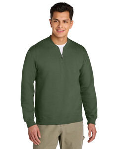 Bulk Green Quarter-Zip Pullovers - Apparel.com