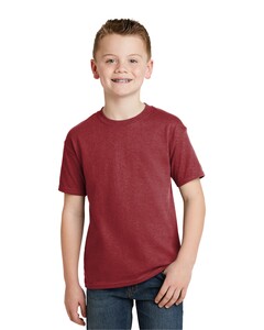 Youth ComfortBlend 50/50 Cotton/Poly T-Shirt Red Hanes 5370 Red
