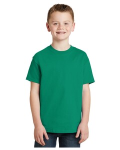 Youth 100% Cotton T-Shirt Green Hanes 5450 Green