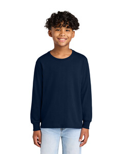 Jerzees 29BL Navy-Youth Dri-Power 50/50 Cotton/Poly Long Sleeve Navy