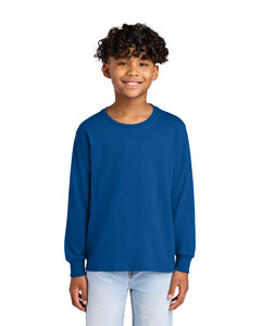 Jerzees 29BL Blue-Youth Dri-Power 50/50 Cotton/Poly Long Sleeve Blue