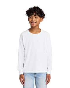 Jerzees 29BL White-Youth Dri-Power 50/50 Cotton/Poly Long Sleeve White