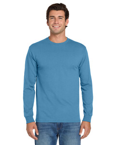 Jerzees 29LS Blue-Dri-Power  Active 50/50 Cotton/Poly Long Sleeve T-Shirt Blue