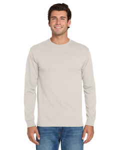 Jerzees 29LS Brown-Dri-Power  Active 50/50 Cotton/Poly Long Sleeve T-Shirt Brown