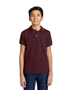 Jerzees 437B Maroon-Youth Dri-Power Sport Shirt Maroon