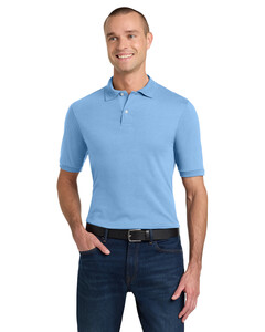 Jerzees 437M Blue-SpotShield  5.6-Ounce Jersey Knit Sport Shirt Blue