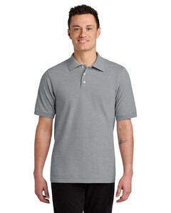 Jerzees 443M Gray-Unisex Premium Ring Spun Cotton Pique Sport Shirt Gray